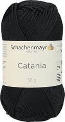Knitting Yarn Schachenmayr Catania 00110 Black Knitting Yarn