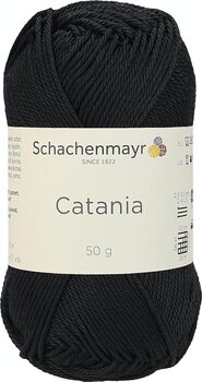 Pletací příze Schachenmayr Catania 00110 Black Pletací příze - 1