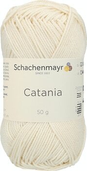 Knitting Yarn Schachenmayr Catania 00130 Cream Knitting Yarn - 1