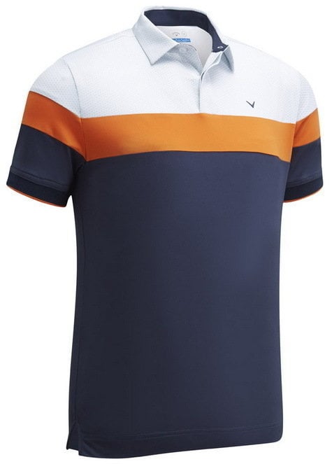 Koszulka Polo Callaway Mini Geo Printed Blocked Koszulka Polo Do Golfa Męska Dress Blue L