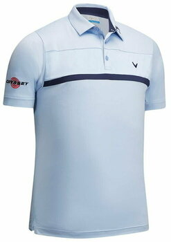 Polo-Shirt Callaway Premium Tour Players Herren Poloshirt Brunnera Blue XL - 1