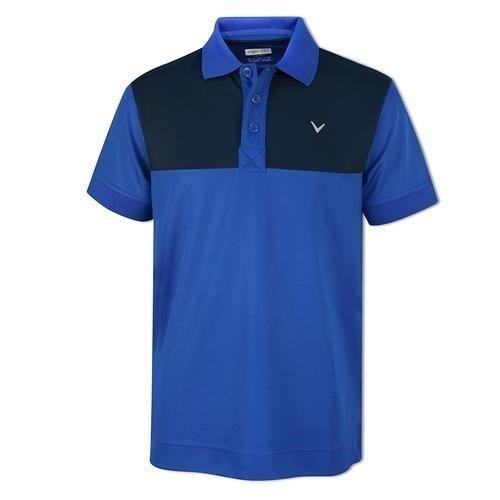 Chemise polo Callaway Youth 2 Colour Blocked Lapis Blue L