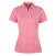 Chemise polo Callaway 1/4 Zip Heathered Polo Golf Femme Fuchsia Pink L
