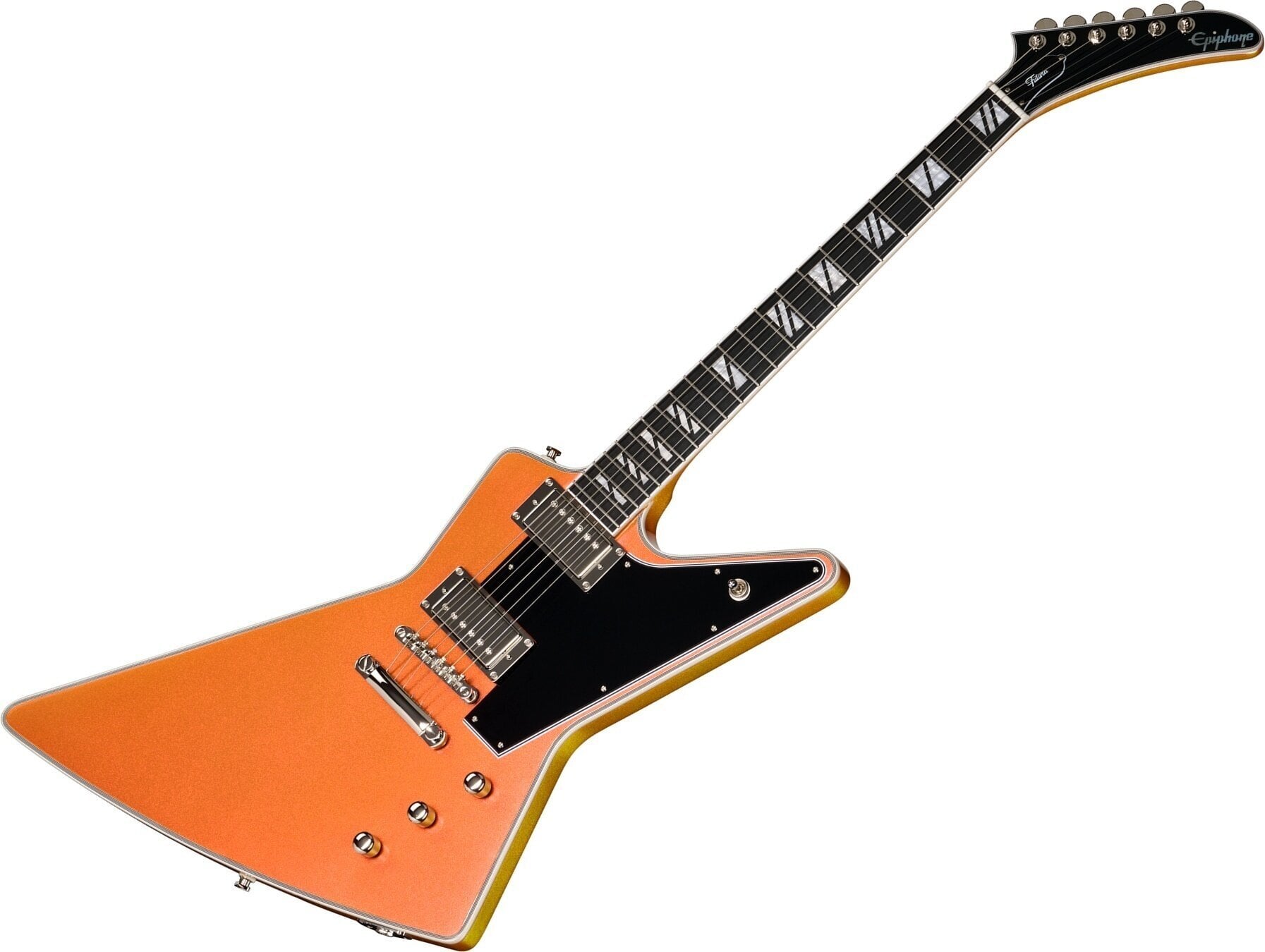 E-Gitarre Epiphone Explorer Custom Futura Firestorm Shift E-Gitarre