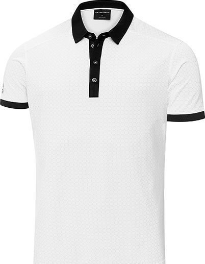 Camisa pólo Galvin Green Monte Ventil8 Mens Polo Shirt White/Black XL