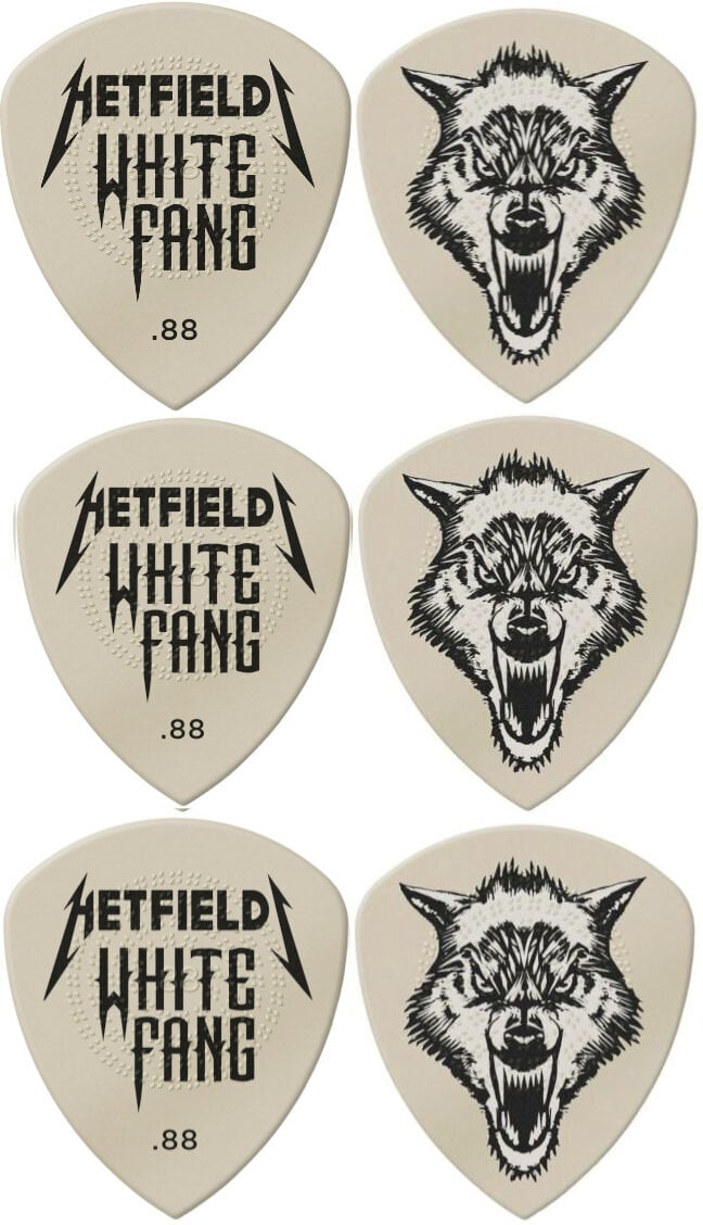 Pengető Dunlop PH122P088 James Hetfield White Fang Custom Flow 0.88 Player Pack Pengető