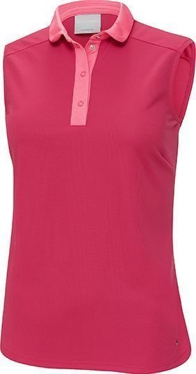 Camisa pólo Galvin Green Mia Ventil8 Sleeveless Womens Polo Azalea/Aurora Pink S