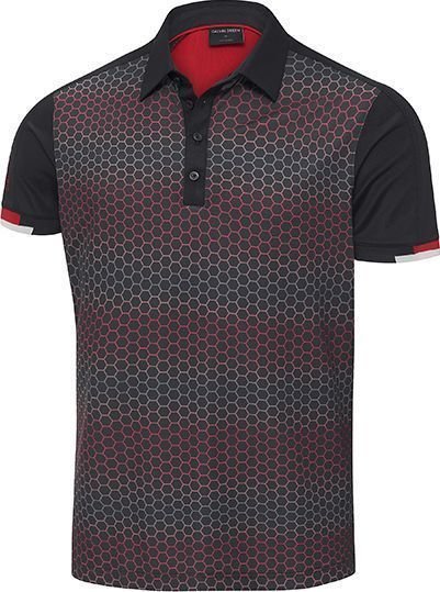 Chemise polo Galvin Green Myles Ventil8 Polo Golf Homme Black/Red XL