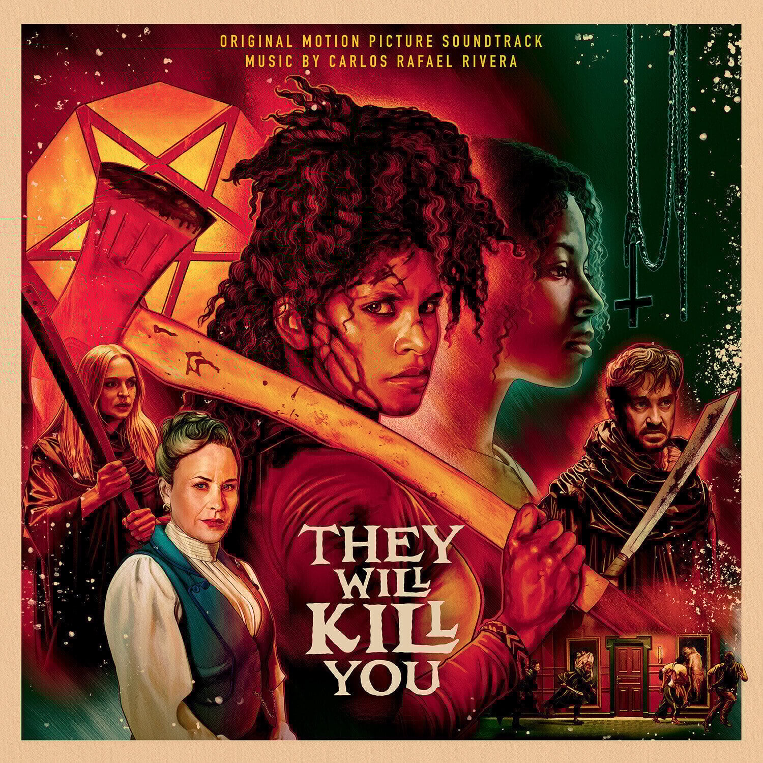 Vinylplade Carlos Rafael Rivera - They Will Kill You (O.S.T.) (Gatefold) (Satanic Splatter Coloured) (180 g) (LP)