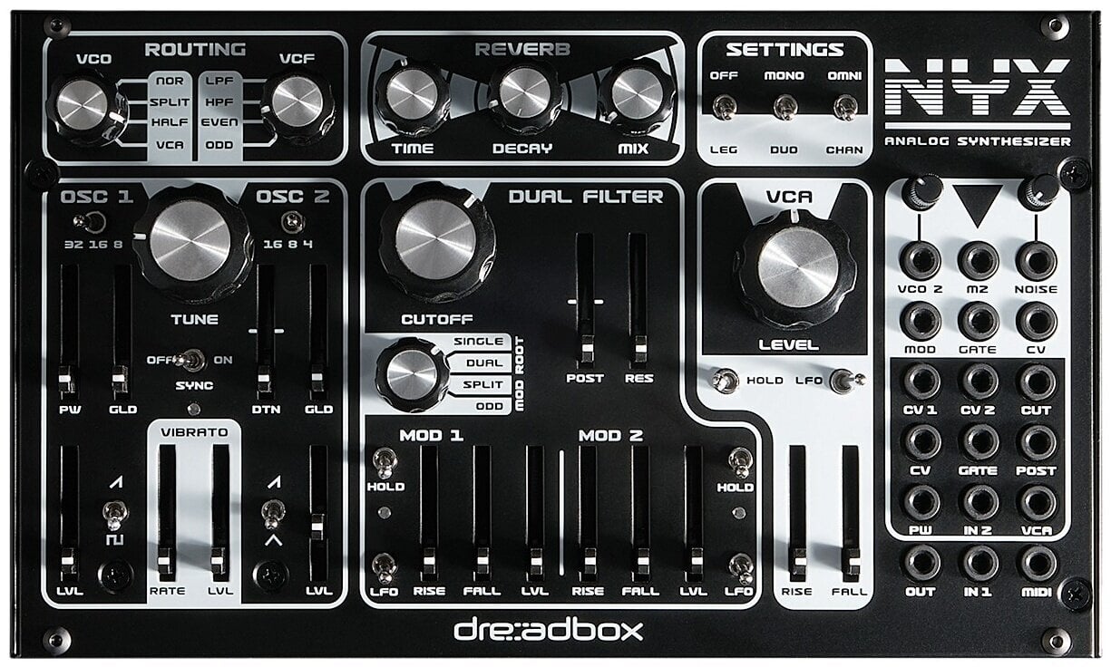 Sintesajzer Dreadbox Nyx Re Sintesajzer Black