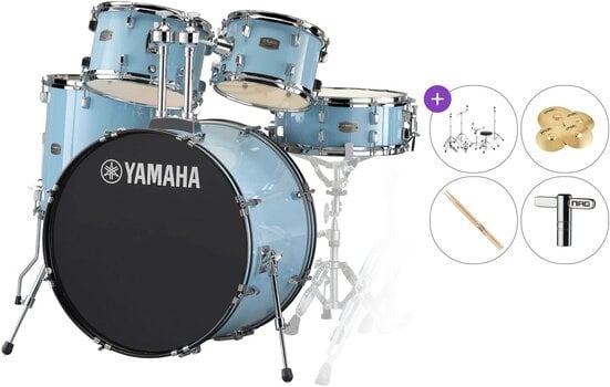 Akustik-Drumset Yamaha RDP2F5GPU Rydeen Standard SET Gloss Pale Blue Akustik-Drumset - 1