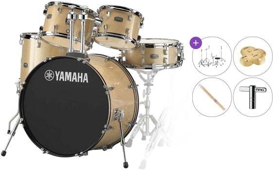 Akustik-Drumset Yamaha RDP2F5CPG Rydeen Standard SET Champagne Glitter Akustik-Drumset - 1