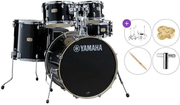 Akustik-Drumset Yamaha SBP0F5RBL Standard SET Raven Black Akustik-Drumset - 1