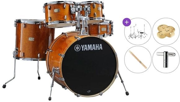 Akustik-Drumset Yamaha SBP0F5HA Standard SET Honey Amber Akustik-Drumset - 1