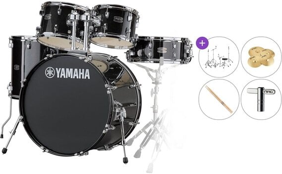 Akustik-Drumset Yamaha RDP2F5BLG Rydeen Standard SET Black Glitter Akustik-Drumset - 1
