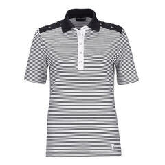 Golfino Nautical Stripes Womens Polo Shirt Navy 34 Golfino Nautical Stripes Womens Polo Shirt Navy 34