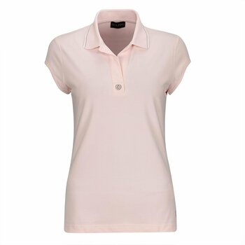 Πουκάμισα Πόλο Golfino Pearls Cap Sleeve Womens Polo Shirt Rose 34 - 1