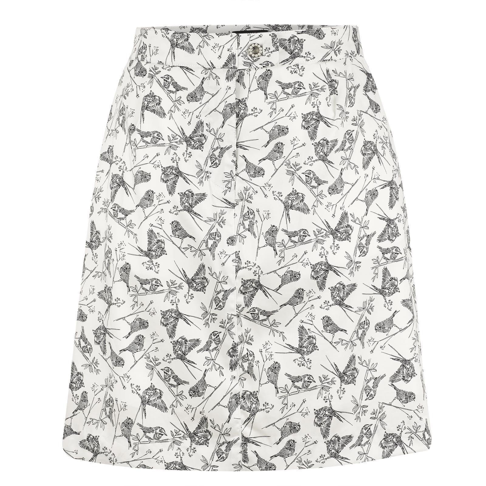 Skirt / Dress Golfino Pearls Printed Womens Skort Offwhite 40