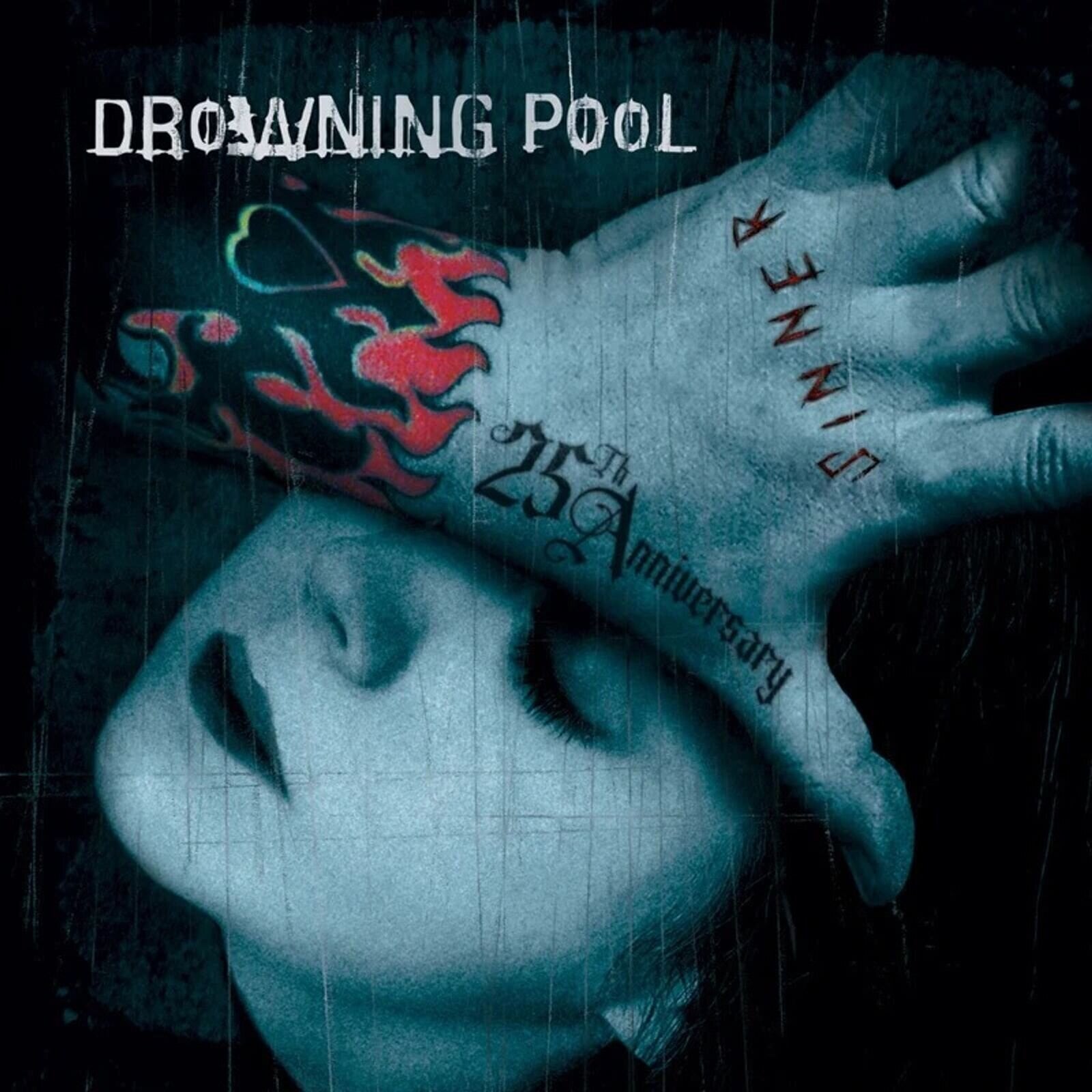 Vinylplate Drowning Pool - Sinner (25th Anniversary/Limited Edition) (Sea Blue Smoke Coloured) (LP)