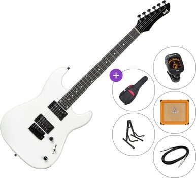 Guitarra elétrica PSD Guitars SPS-100 SET White Guitarra elétrica - 1