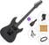 Guitarra eléctrica PSD Guitars SPS-100M SET Matte Black Guitarra eléctrica
