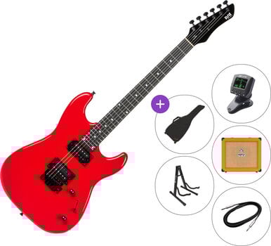 Guitarra elétrica PSD Guitars SPS-100 SET Red Guitarra elétrica - 1
