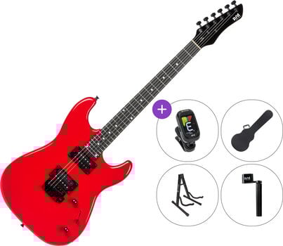 Electric guitar PSD Guitars SPS-100 SET 2 Red Electric guitar - 1