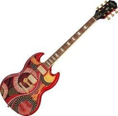 Elektrisk gitar Epiphone Fatoumata Diawara SG Ember Red-Malian Graphic Elektrisk gitar