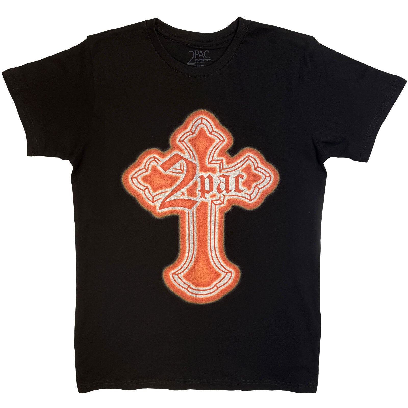 T-shirt 2Pac Halloween Cross Black S T-shirt