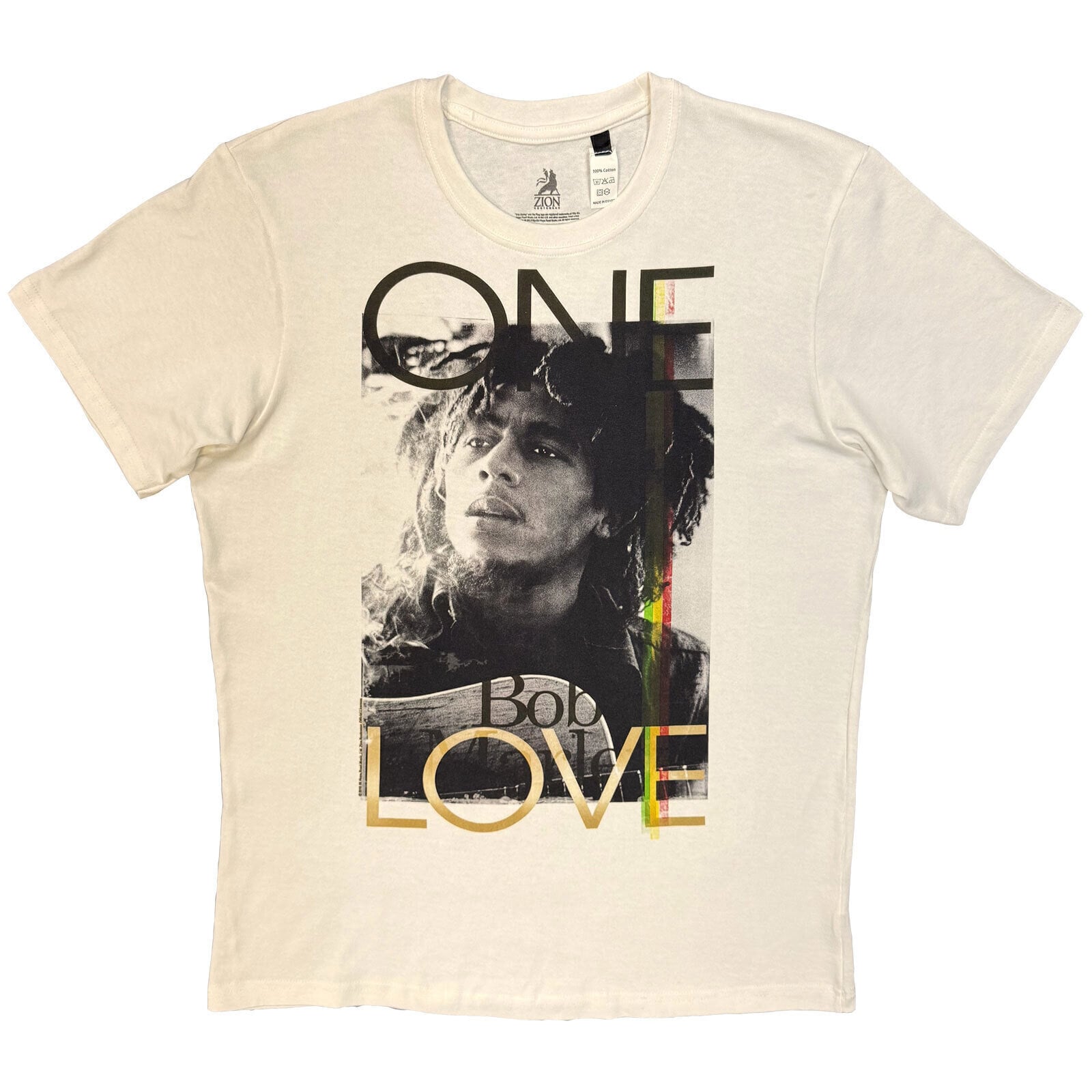 T-Shirt Bob Marley One Love Natural L T-Shirt