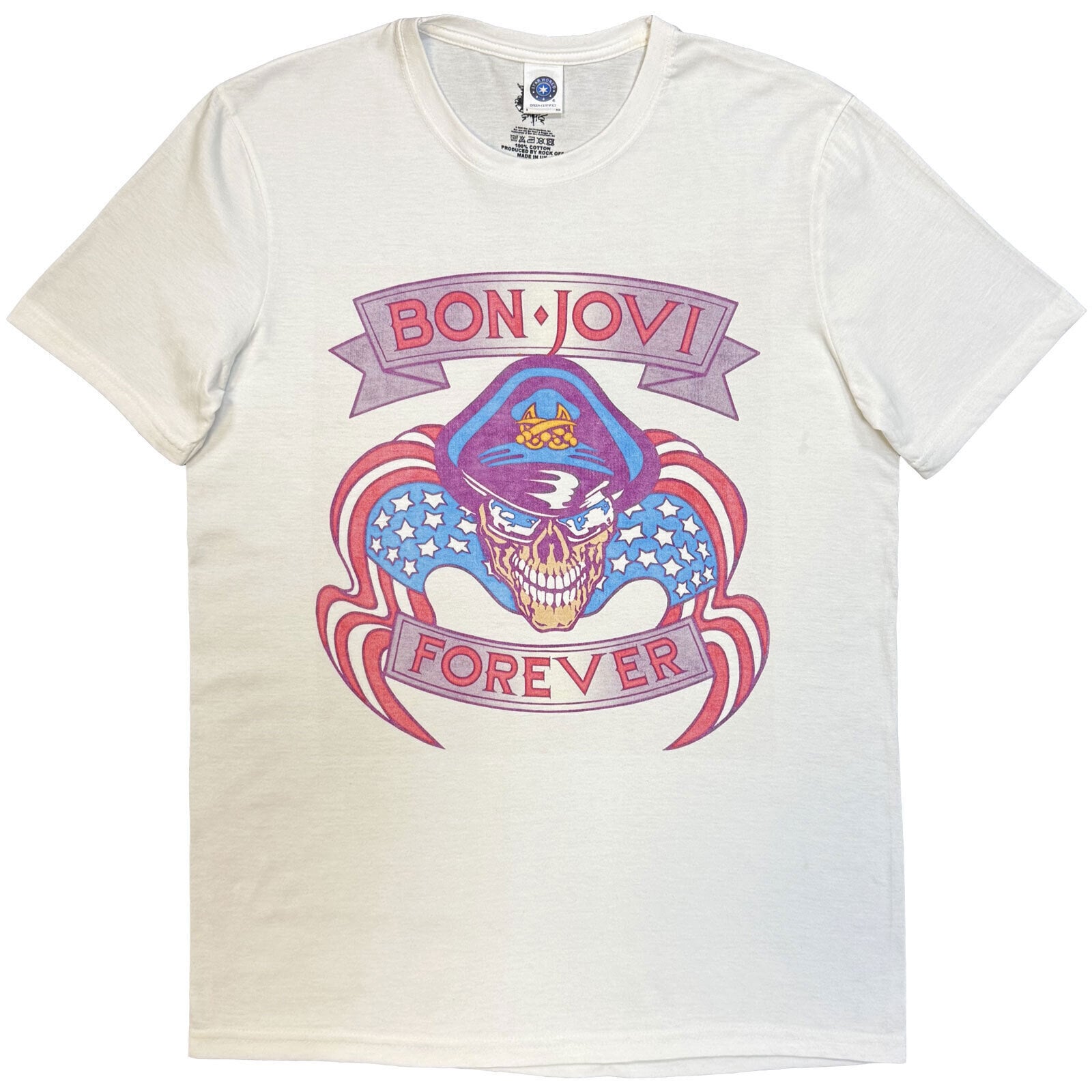 Shirt Bon Jovi The Brotherhood (Back Print) White 2XL Shirt