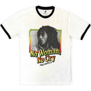 Tričko Bob Marley No Woman, No Cry White M Tričko - 1