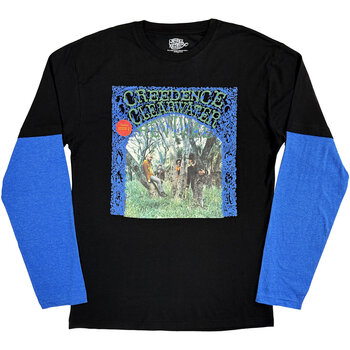 T-Shirt Creedence Clearwater Revival CCR Album (Back & Sleeve Print) Black & Blue M T-Shirt - 1