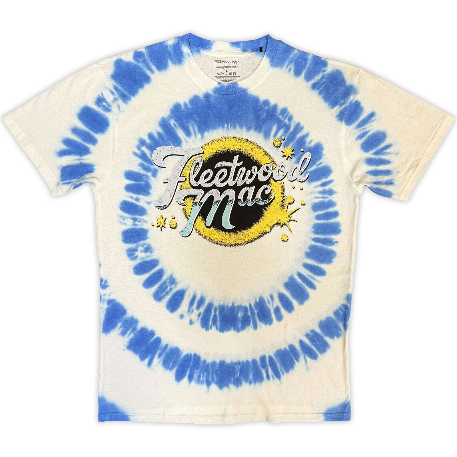 Majica Fleetwood Mac Logo Spiral (Wash Collection) White L Majica