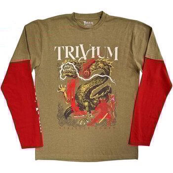 T-shirt Trivium Kirisute Gomen (Back & Sleeve Print) Green & Red XL T-shirt - 1