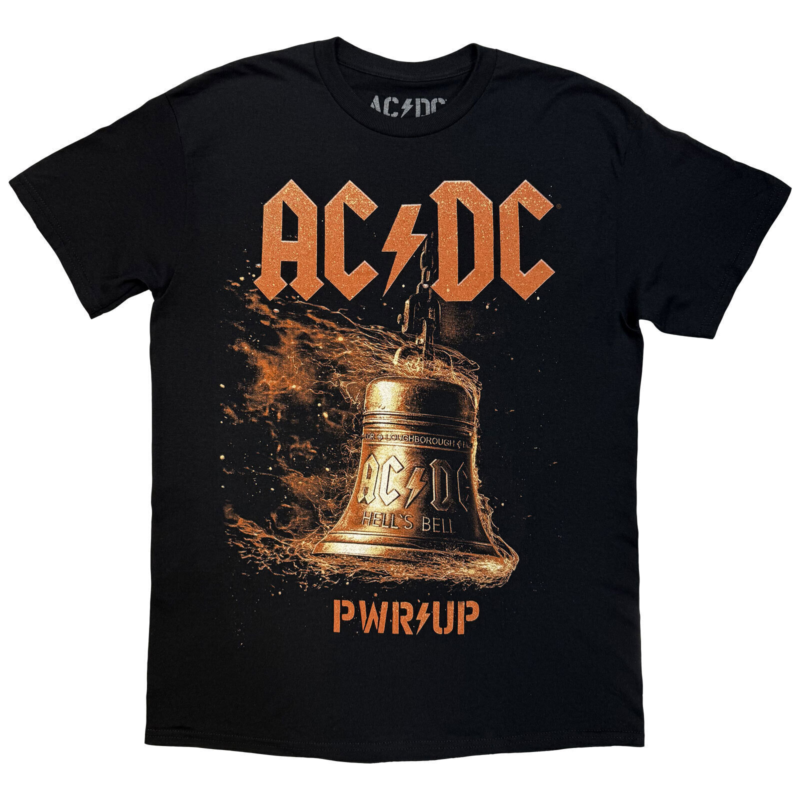 Tričko AC/DC Bell Lightning EU Tour '25 (Back Print & Ex-Tour) Black 3XL Tričko