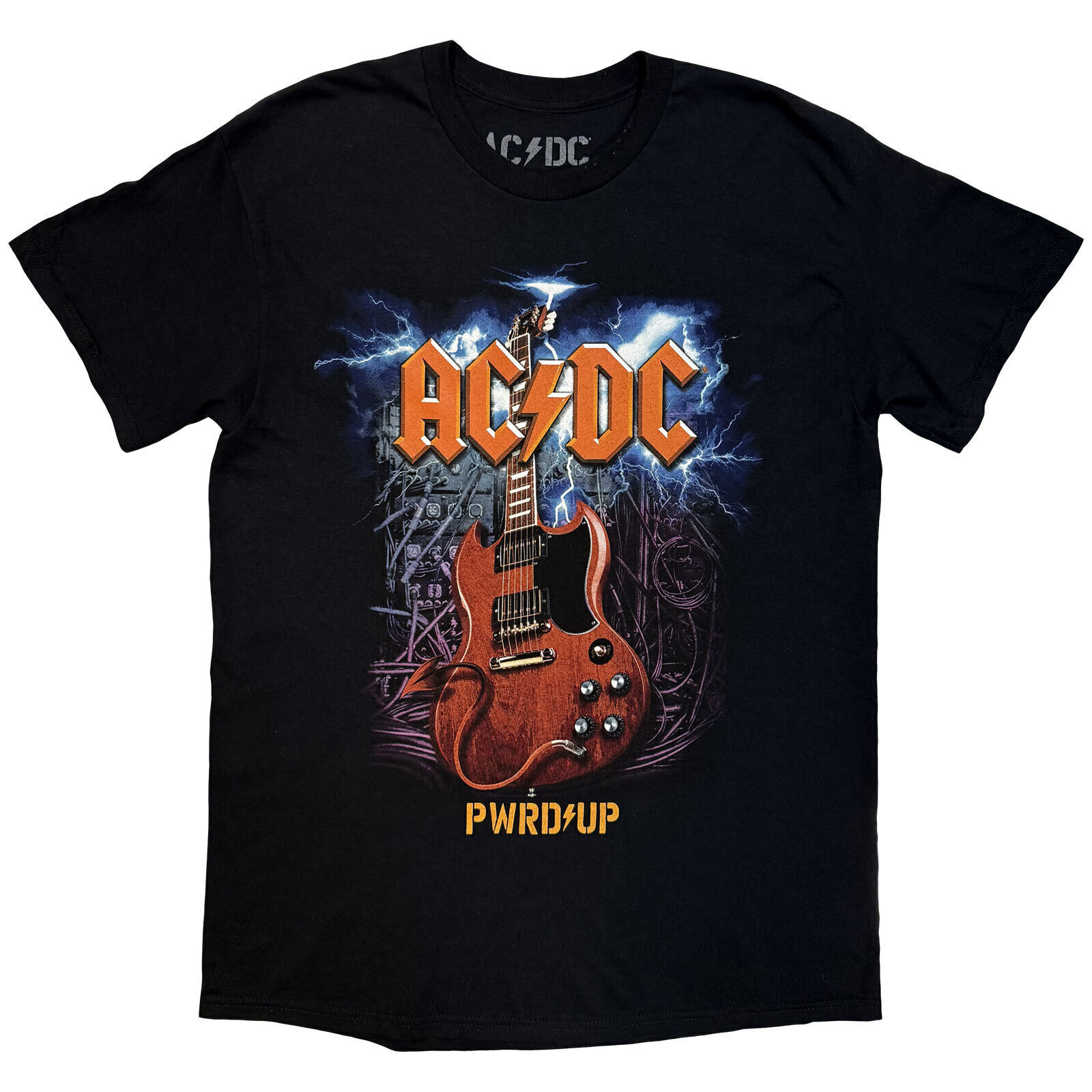 Tricou AC/DC Guitar EU Tour '25 (Back Print & Ex-Tour) Black S Tricou