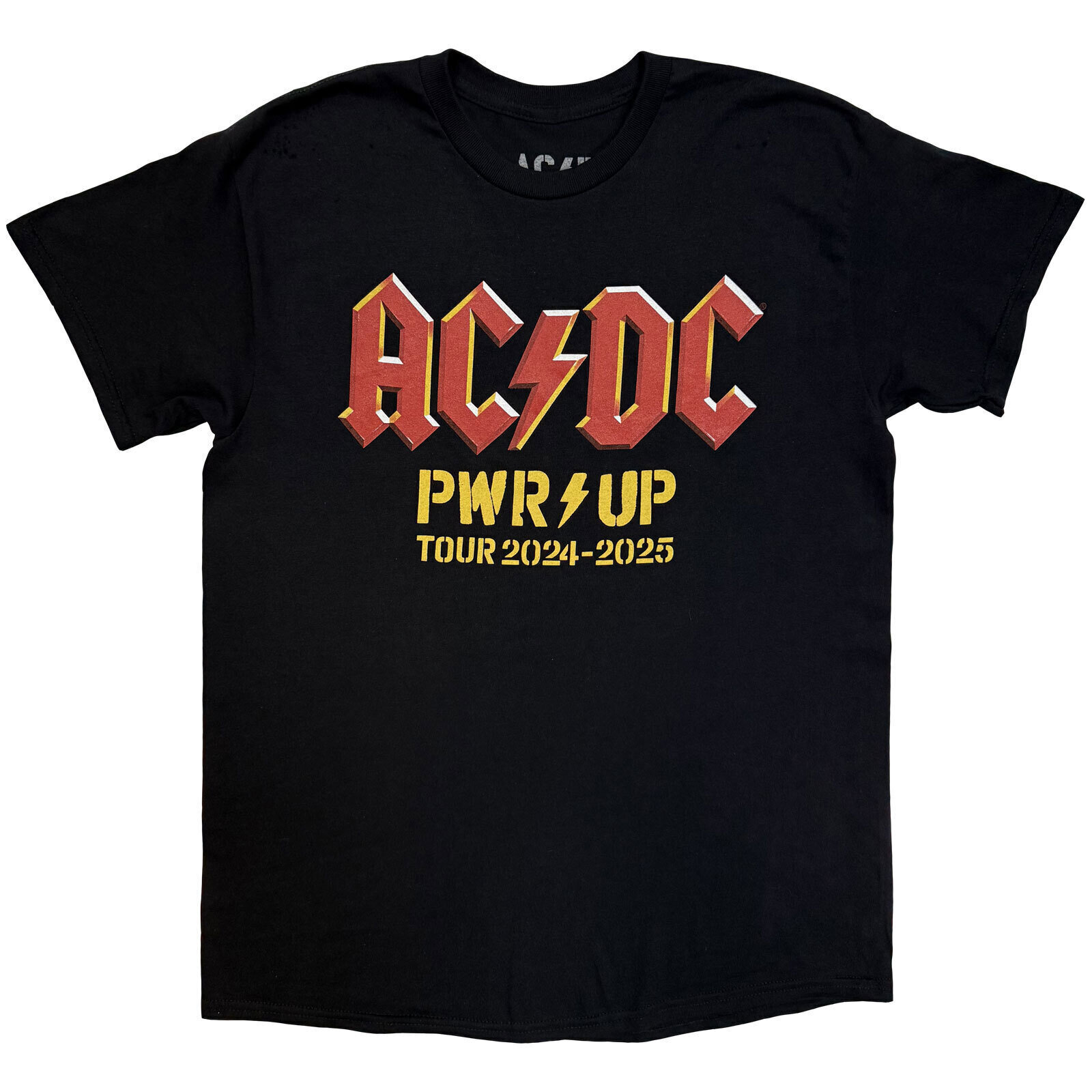 Tričko AC/DC PWR-UP Logo World Tour '24-'25 (Back Print & Ex-Tour) Black 2XL Tričko