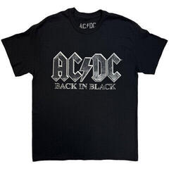 Camiseta de manga corta AC/DC Back In Black EU Tour '25 (Back Print & Ex-Tour)