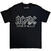 Camiseta de manga corta AC/DC Back In Black EU Tour '25 (Back Print & Ex-Tour) Black L Camiseta de manga corta