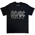 AC/DC Back In Black EU Tour '25 (Back Print & Ex-Tour) Black XL Camiseta de manga corta