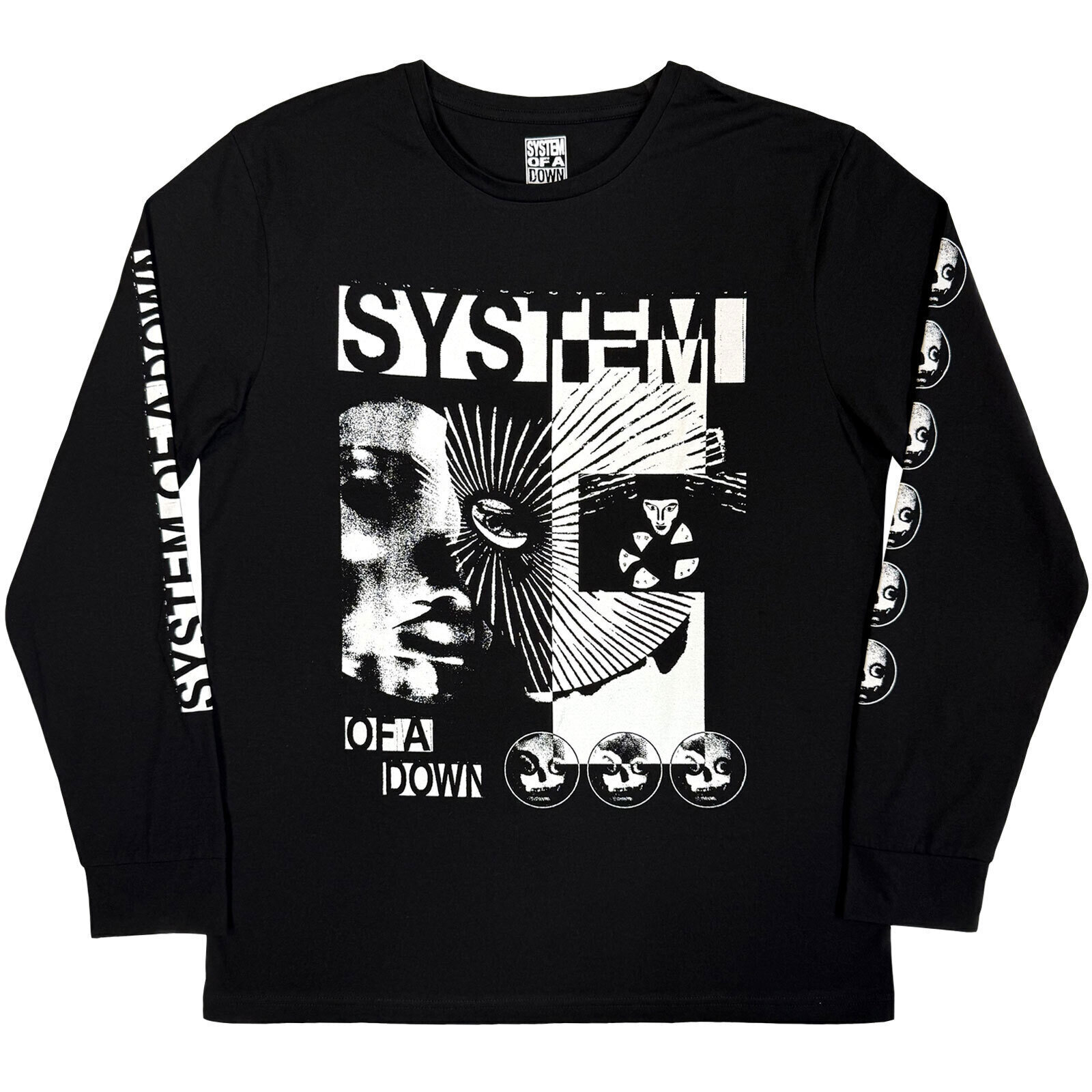 Maglietta System of a Down Hypno Hi-Contrast (Arm Prints) Black 2XL Maglietta