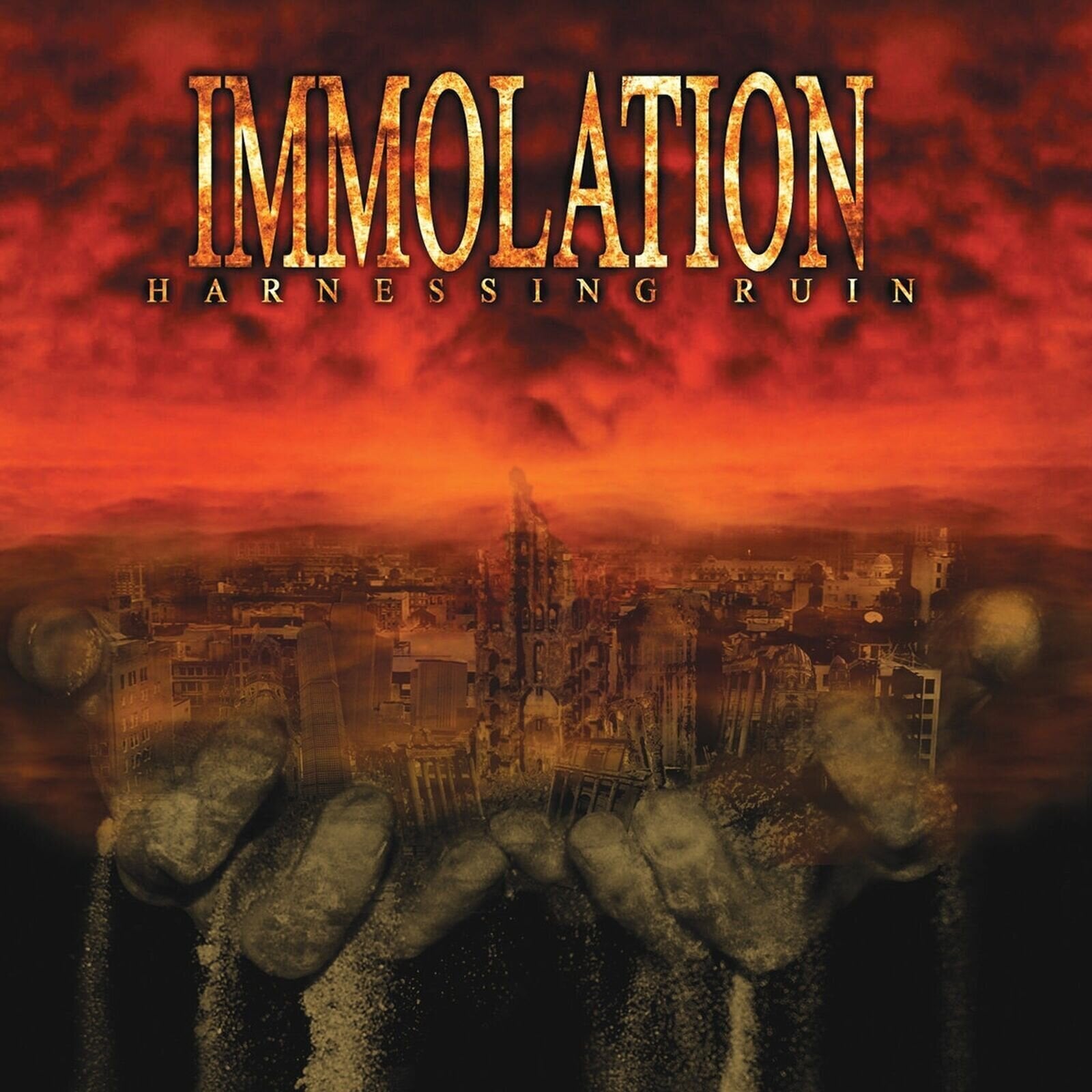 Schallplatte Immolation - Harnessing Ruin (Limited Edition) (Trans Red/ Black Marble Coloured) (LP)