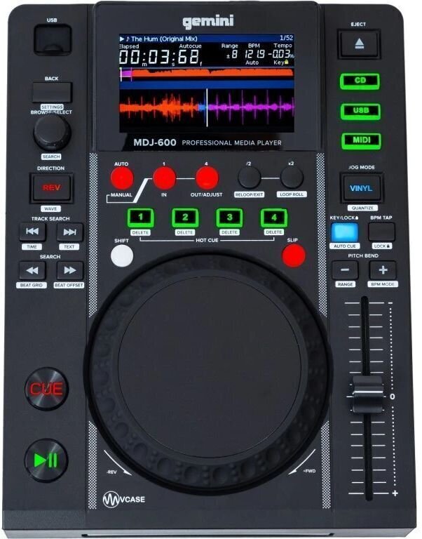 Reproductor DJ de escritorio Gemini MDJ-600 Reproductor DJ de escritorio