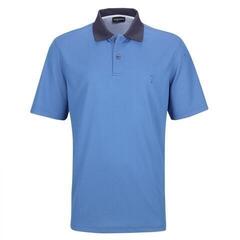 Golfino Chamonix Mens Polo Shirt Henley Blue 52 Golfino Chamonix Mens Polo Shirt Henley Blue 52