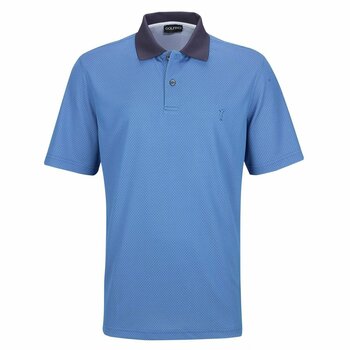 Polo Shirt Golfino Chamonix Henley Blue 52 - 1