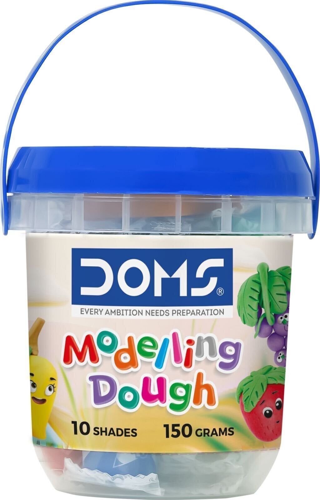 Argilă de modelare pentru copii DOMS N80583 Argilă de modelare pentru copii Mix 10 x 150 g