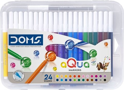 Stylo pinceau aquarelle DOMS N80608 Cartouche d'encre Mélange 24 pcs - 1