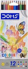 Crayon de couleur DOMS N80437 Coffret crayons de couleur 12 pcs