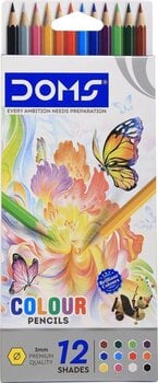 Crayon de couleur DOMS N80437 Coffret crayons de couleur 12 pcs - 1